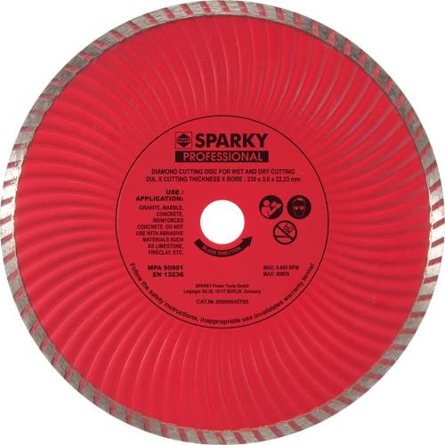 Лазерно заварен Диамантендиск - турбо125mm
